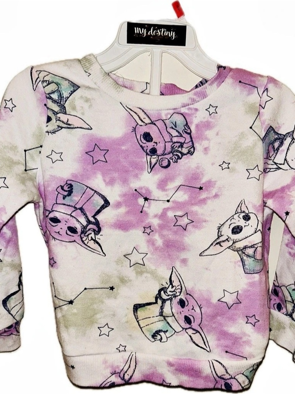 Star Wars kids Purple & White Sweatshirt Like New